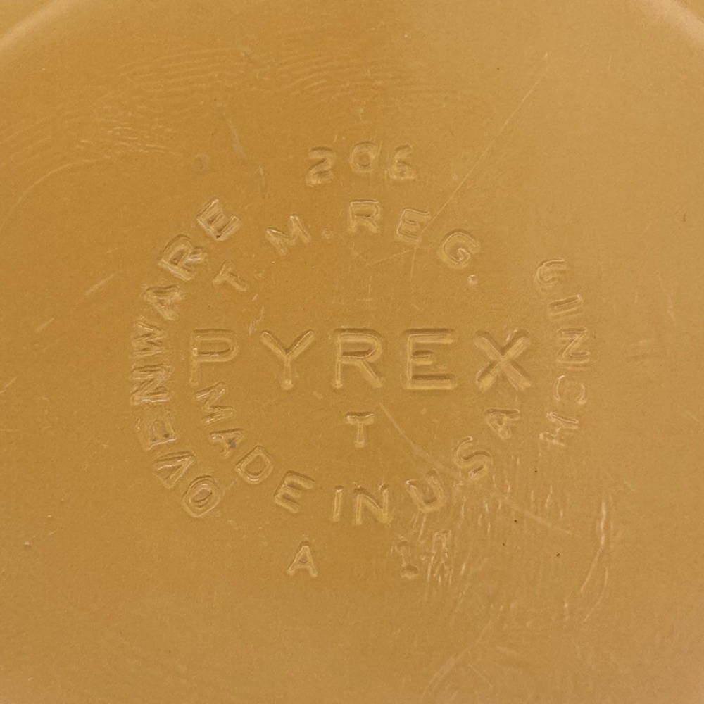 PYREX #206 Clear Glass USA MINI Pie 6" Tart Plate - Picture 3 of 4